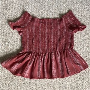 JAPNA off the shoulders blouse